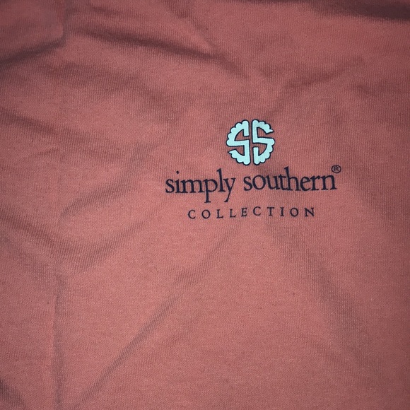 Simply Southern Tee Shirt Long Sleeve Pink w Goat Size Medium - Picture 4 of 10